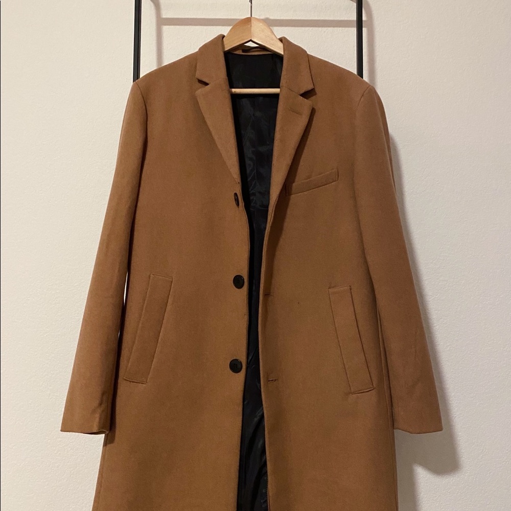 H&M Camel Peacoat 40R